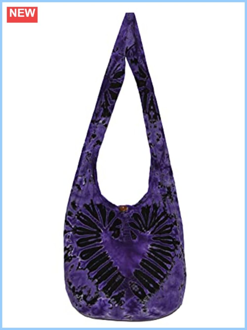 Handmade Bohemian Hobo Crossbody Bag Cotton Zipper Shoulder Purse